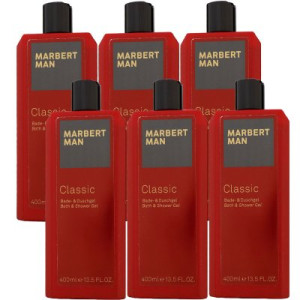 Marbert Man - Men Classic 6 x 400 ml Showergel Shower Gel Duschgel