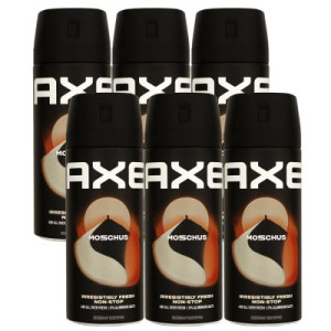 Axe Moschus 6 x 150 ml Deospray Deodorant Deo Spray Deodorant Spray Deo