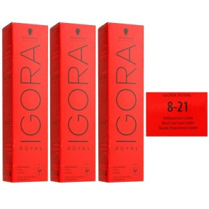 Schwarzkopf Igora Royal 3 x 60 ml 8-21 Asch Cendre Extra Haarfarbe