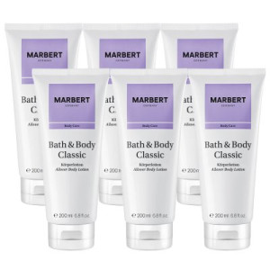 Marbert Bath & Body Classic 6 x 200 ml Bodylotion Body Lotion Körperlotion