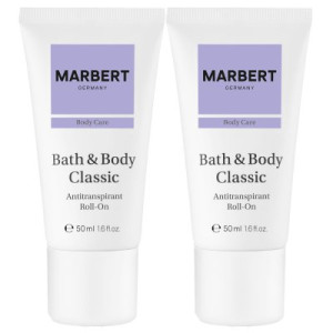 Marbert Bath & Body Classic 2 x 50 ml Antipersipirant Deodorant Deo Roll-On
