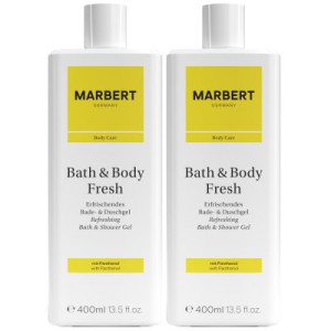 Marbert Bath & Body Fresh 2 x 400 ml Refreshing Duschgel Showergel