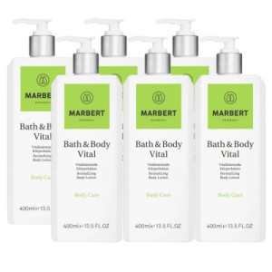 Marbert Bath & Body Vital 6 x 400 ml Bodylotion Body Lotion Körperlotion