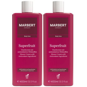 Marbert Superfruit 2 x 400 ml Duschcreme Dusch Creme Shower Cream