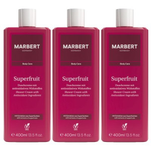 Marbert Superfruit 3 x 400 ml Duschcreme Dusch Creme Shower Cream