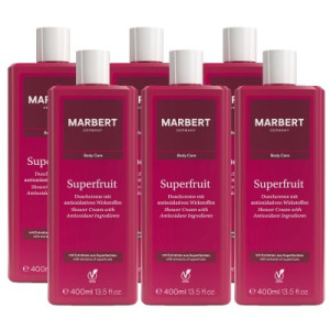 Marbert Superfruit 6 x 400 ml Duschcreme Dusch Creme Shower Cream