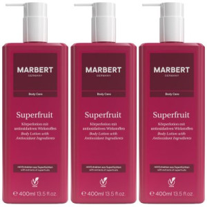 Marbert Superfruit 3 x 400 ml Bodylotion Body Lotion Körperlotion