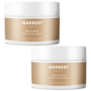 Marbert Bath & Body Glow 2 x 225 ml Body Cream Bodycream Körpercreme