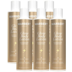 Marbert Bath & Body Glow 6 x 250 ml schimmernde Body Lotion Körperlotion