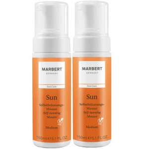 Marbert Sun Care 2 x 150 ml Selbstbräunungs-Mousse Selbstbräuner Medium