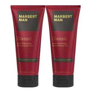 Marbert Man Classic 2 x 200 ml Bath & Showergel Bade- und Duschgel