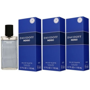 Davidoff Indigo 3 x 110 ml Eau de Toilette EDT Herrenduft