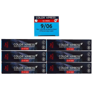 Wella Color Xpress 6 x 60 ml 9/06 lichtblond natur violett Haarfarbe