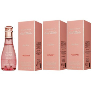 Davidoff Cool Water Sea Rose 3 x 50 ml Eau de Toilette EDT Damenduft