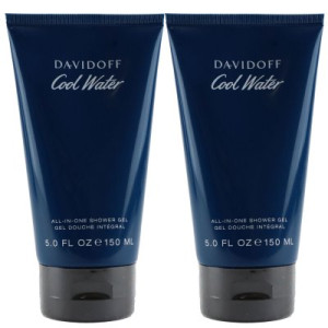 Davidoff Cool Water Man 2 x 150 ml All in One Showergel Shower Gel