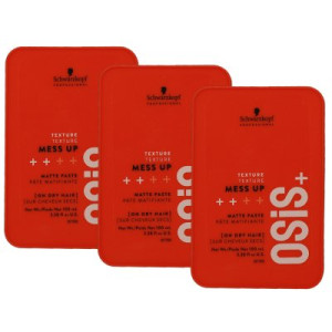Schwarzkopf Osis Mess up matt Gum 3 x 100 ml Matte Wax Paste