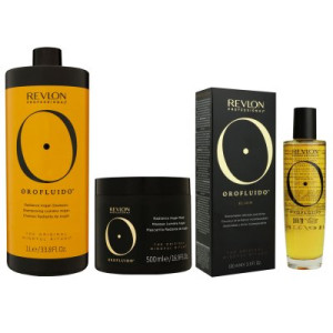 Revlon Orofluido 1000 ml Shampoo & 500 ml Haarmaske & 100 ml Haaröl