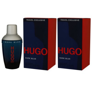 Hugo Boss Hugo Dark Blue Man - Men 2 x 75 ml Eau de Toilette EDT Herrenduft
