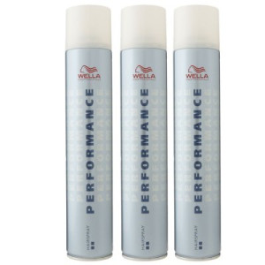 Wella Performance 3 x 500 ml Haarspray extra starker Halt
