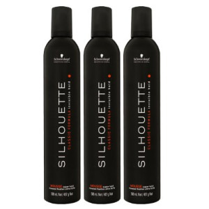Schwarzkopf Silhouette Classic Formula 3 x 500 ml Mousse Haarschaum starker Halt