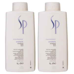 Wella SP Hydrate Shampoo 2 x 1000 ml für normales trockenes Haar