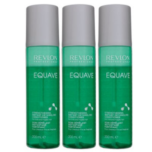 Revlon Equave 3 x 200 ml Strengthening Volumizing Detangling Conditioner Leave In Pflege