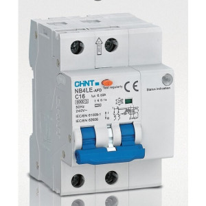 Chint LysbuevernÂ jordfeilautÂ elektroniskÂ 2polÂ 3modÂ 10AÂ B-karÂ 30mA - 1602397