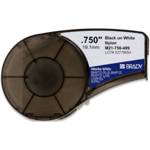 Brady M210 Nylon tape 19,05mm Sort pÃ¥ Hvit - 1850717