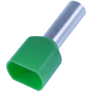 Nemiq Isolert dobbel endehylse 16mm2-14 GrÃ¸nn - 2043007