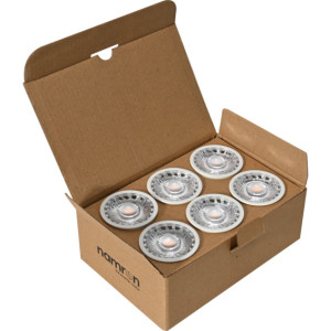 Namron LED pÃ¦re 6w 2700k GU10 hvit 6pk - 3802365