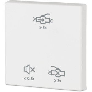 xComfort 1-felts vippe for LeakageStop, Glans renhvit - 4560179