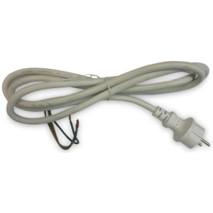 GrÃ¸ntKlima AS Nettkabel plugg 1,5m 3G1 5mm2 hvit IP44 - 4900753