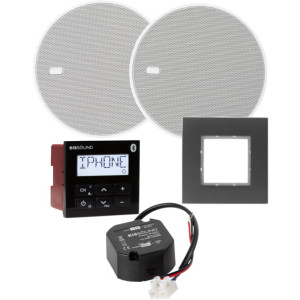 KBsound EIS In-Wall Premium BT/DAB Sort 5 - 6403619