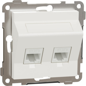 Elko RS/PLUS Mod.uttak I 2x8 kat 6 UTP skrÃ¥ PH - 6901785