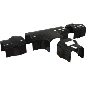 GrÃ¸ntKlima AS Optima T T-stykke DT75 75 x 56mm Sort - 70003