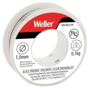 Weller Loddetinn EL99/1-100 Blyfritt 1mm 100g - 88074