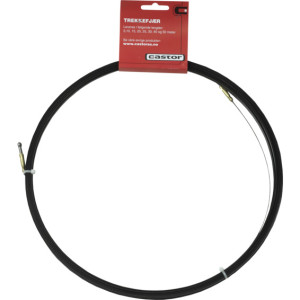 Castor TrekkefjÃ¦r StÃ¥l 30m med sÃ¸kerspiral. Oval, 3mm bredde - 8817044