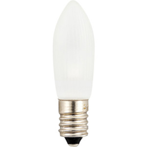 Konstsmide Reservelampe E10 universal 14V-55V LED 0,2W frostet 3pk - 89390