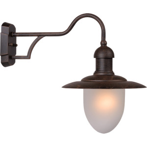 Lucide Aruba Vegglampe E27 IP44 Rustfarget - 92082
