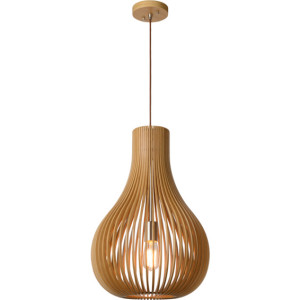 Lucide Bodo pendellampe Ã˜ 38 cm 1xE27 lyst treverk - 92245