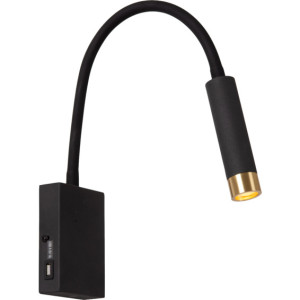 Lucide Alec vegglampe StepDim G9 1x3W 2700K sort - 92261