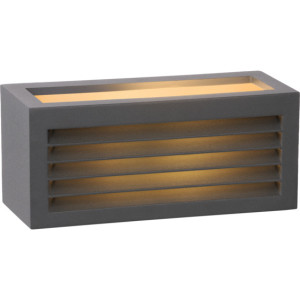Lucide Dimo vegglampe inn/utendÃ¸rs 1xE27 IP54 antrasitt - 92288