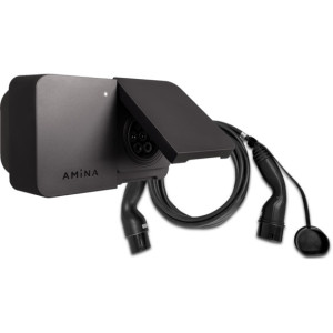 Amina Ladestasjon Sort og Lapp ladekabel 5m - 92457