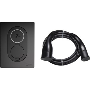 Zaptec Go Asphalt Black og Namron ladekabel 5m - 92513