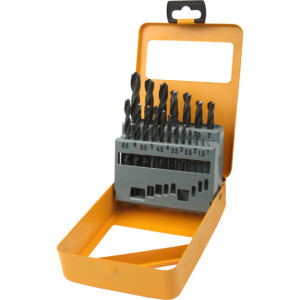 Tolsen Borsett HSS metall 1-10mm 19 deler - 92949