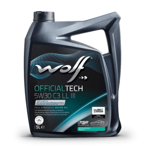 WOLF - Huile moteur OFFICIALTECH 5W30 C3 LL III - Bidon de 5 litres - 1048181