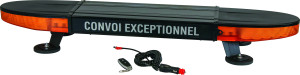TOPCAR SODIFLASH - Rampe de signalisation LED 12/24V 100cm magnétique rechargeable - 16950