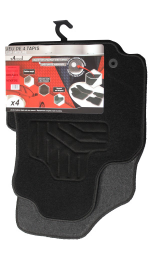 ARCOLL - 4 tapis Citroën Berlingo/Peugeot Partner à partir de 04/08