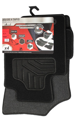 ARCOLL - 4 tapis Citroën c1, Peugeot 108 et Toyota aygo à partir de 02/2014