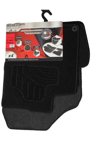 ARCOLL - 4 tapis Citroën C4 II, DS 4 de 04/2011 à 07/2015